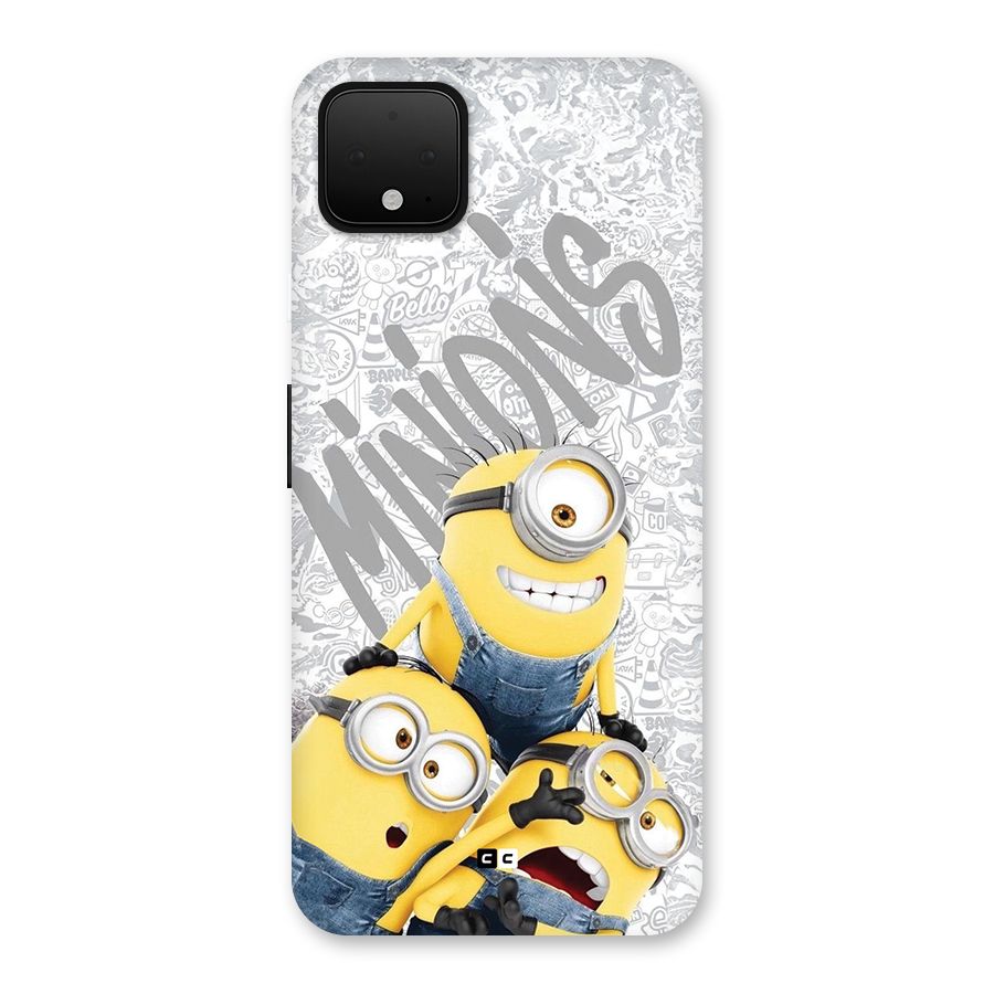 Minions Typo Back Case for Google Pixel 4 XL