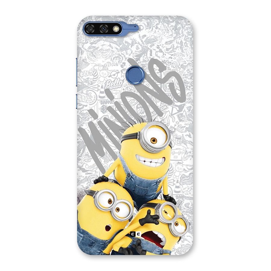 Minions Typo Back Case for Honor 7C