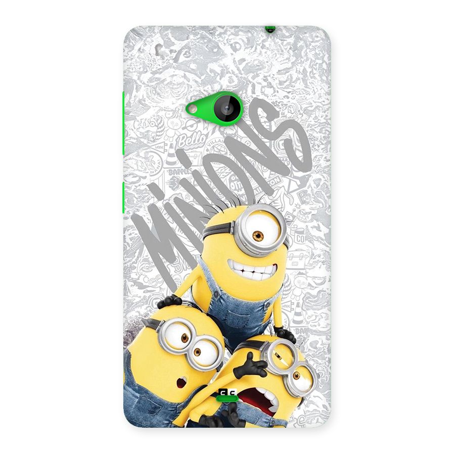 Minions Typo Back Case for Lumia 535