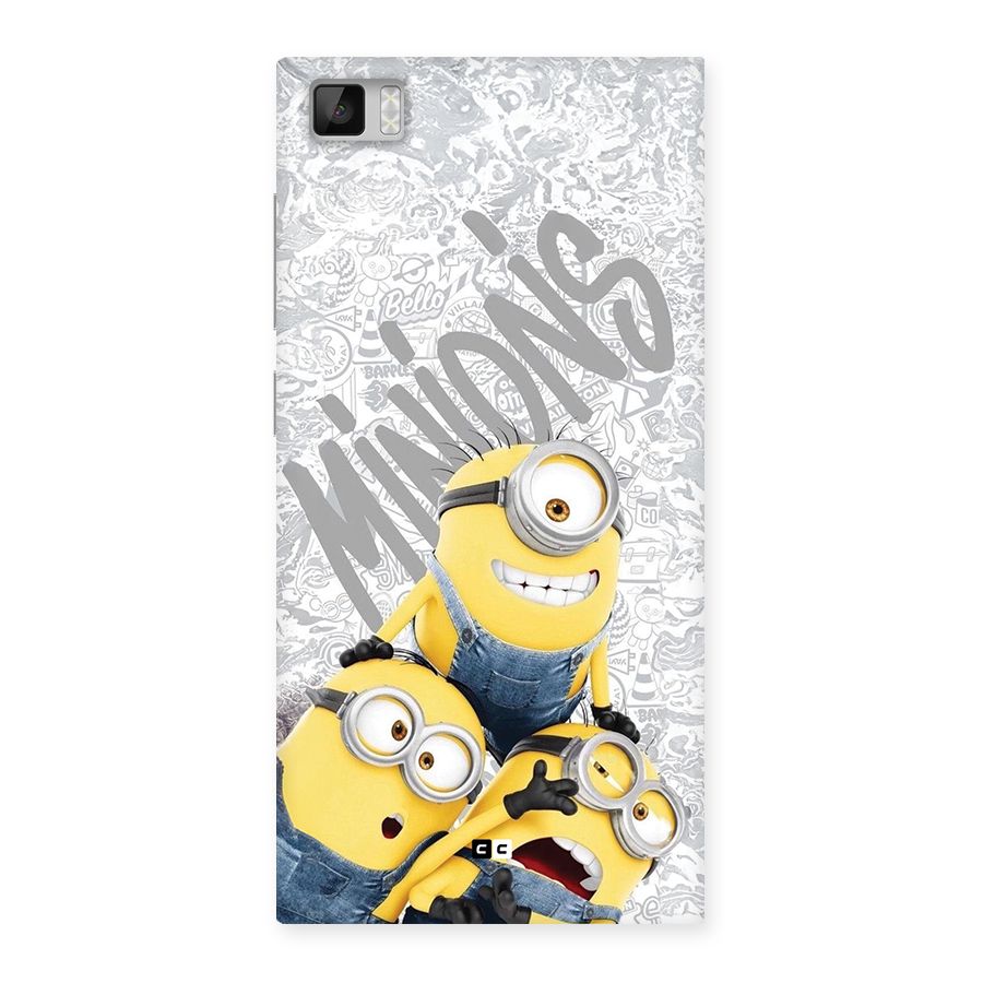 Minions Typo Back Case for Mi3