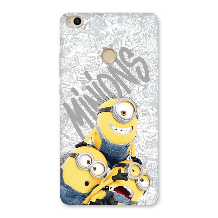 Minions Typo Back Case for Mi Max 2
