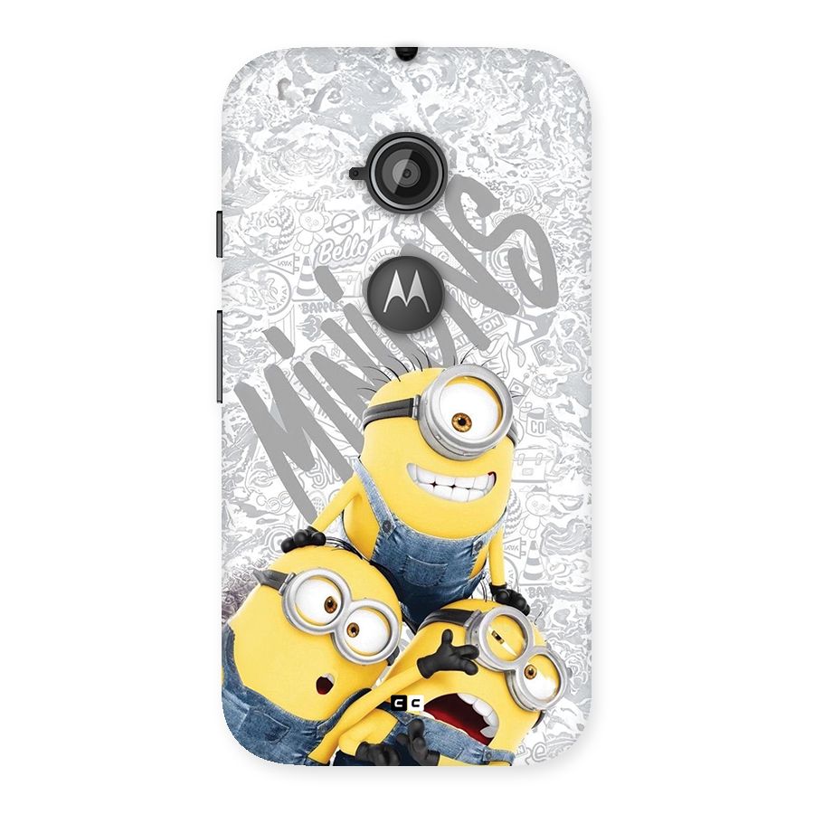 Minions Typo Back Case for Moto E 2nd Gen
