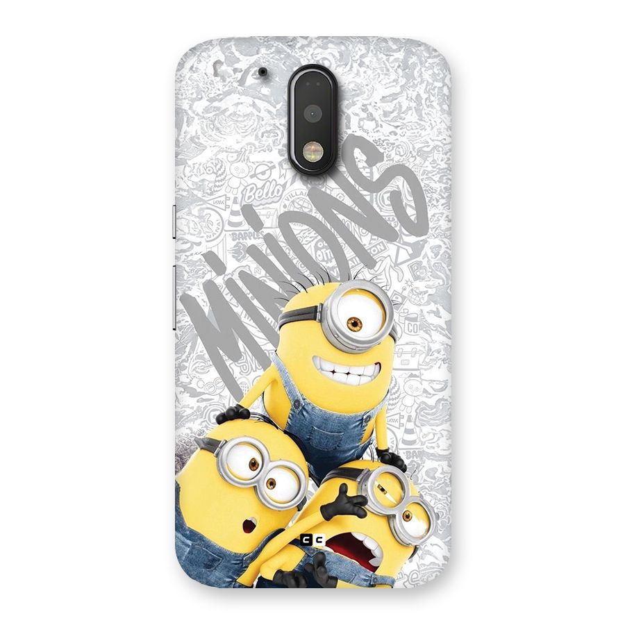 Minions Typo Back Case for Moto G4