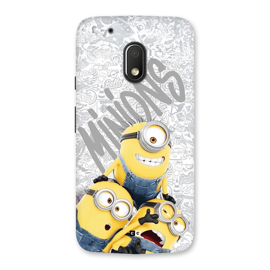 Minions Typo Back Case for Moto G4 Play