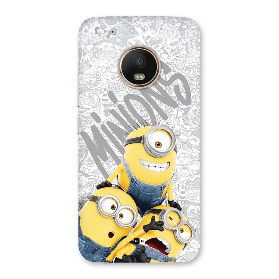 Minions Typo Back Case for Moto G5 Plus