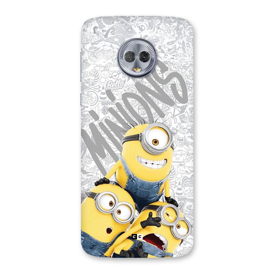 Minions Typo Back Case for Moto G6 Plus