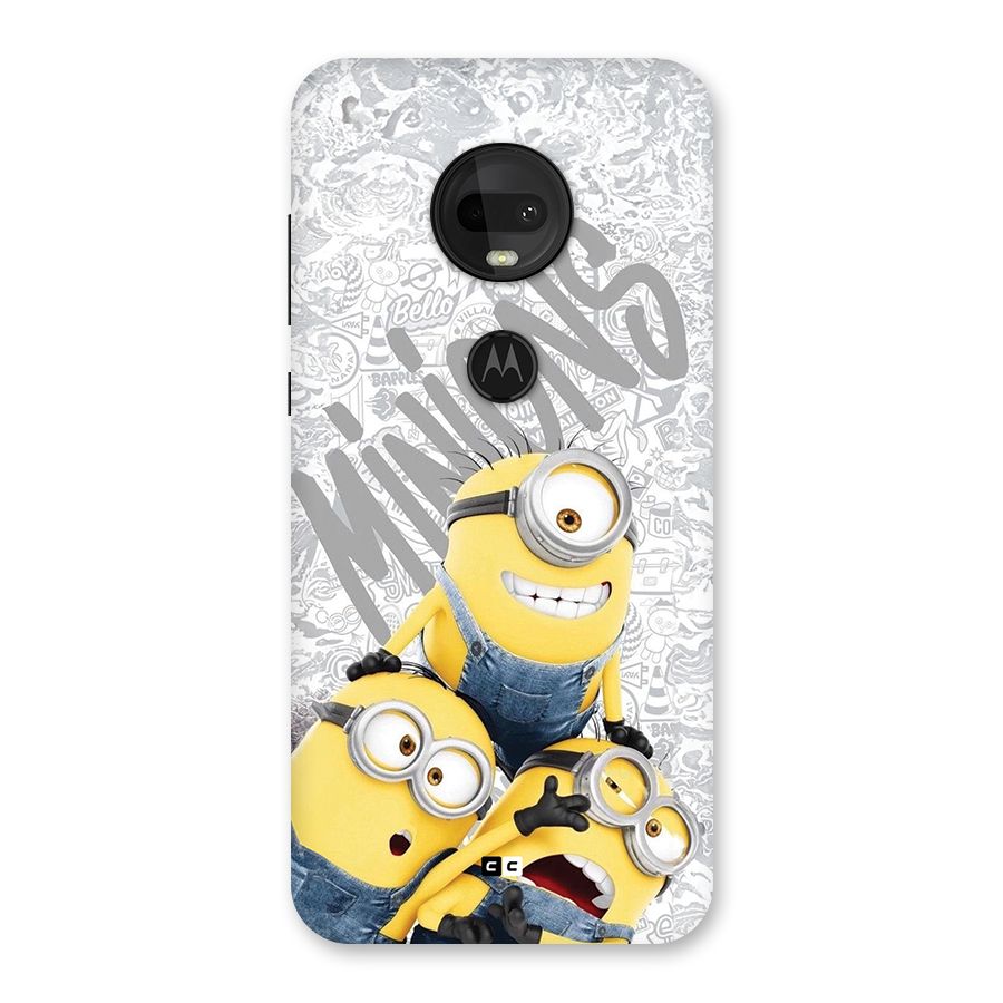 Minions Typo Back Case for Moto G7