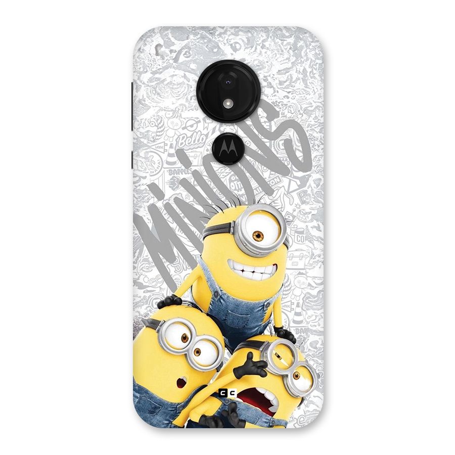 Minions Typo Back Case for Moto G7 Power