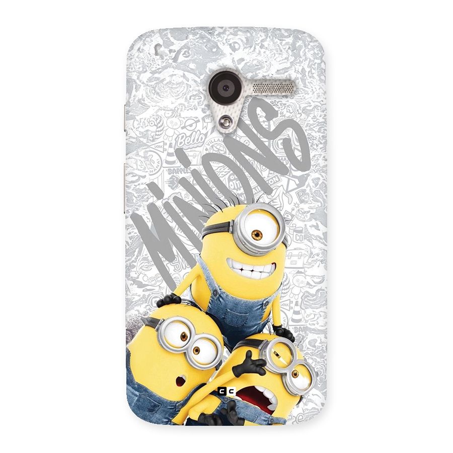 Minions Typo Back Case for Moto X