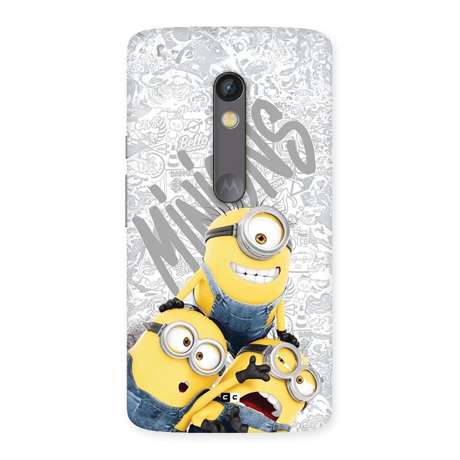Minions Typo Back Case for Moto X Play