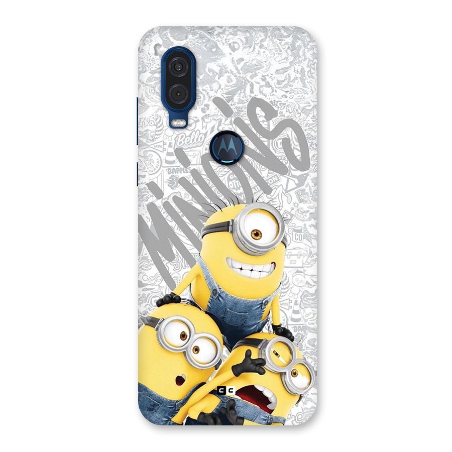 Minions Typo Back Case for Motorola One Vision