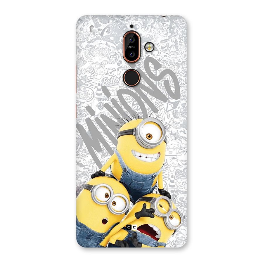 Minions Typo Back Case for Nokia 7 Plus
