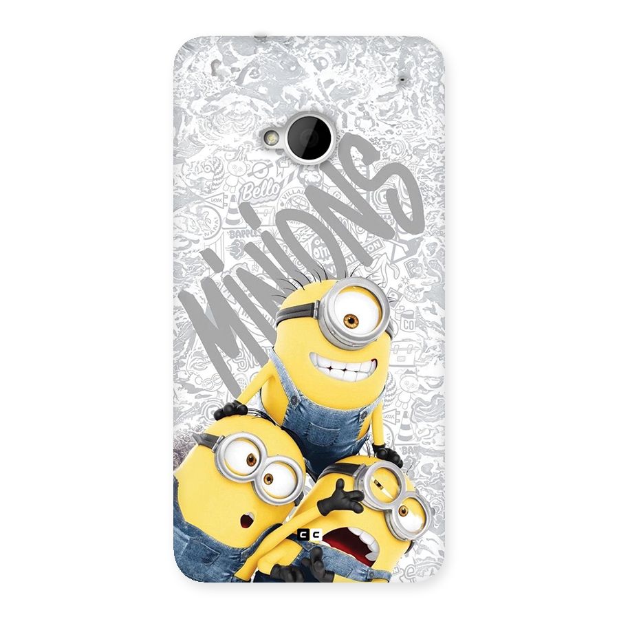 Minions Typo Back Case for One M7 (Single Sim)