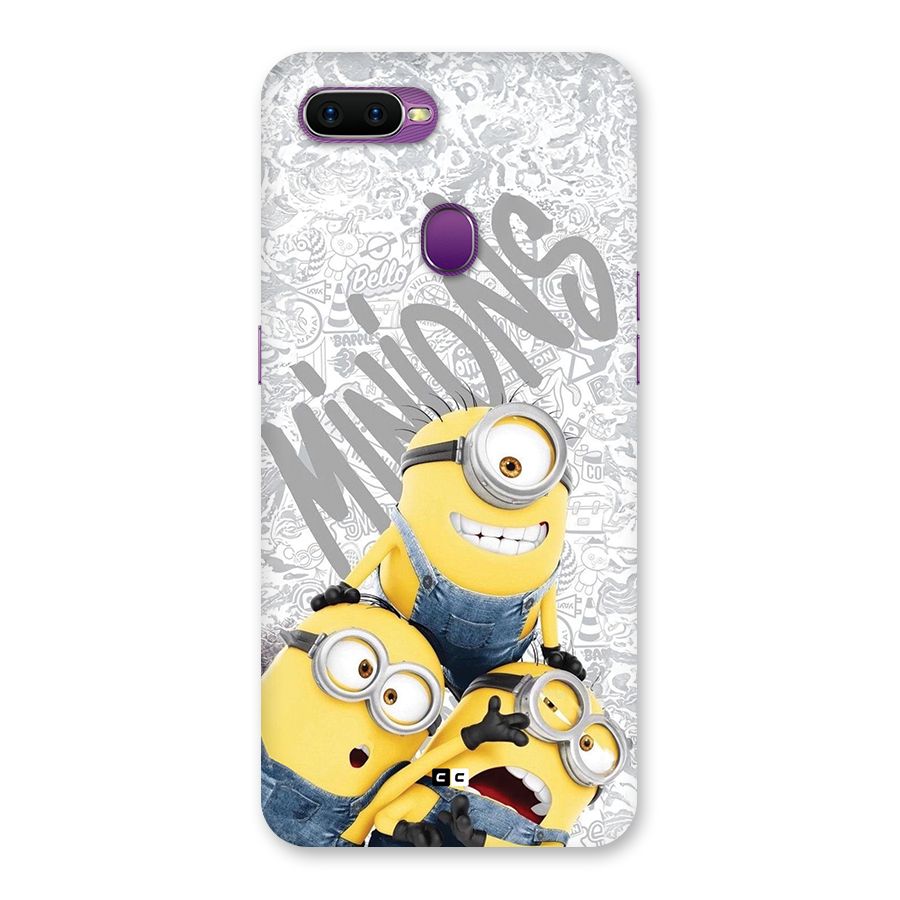 Minions Typo Back Case for Oppo F9