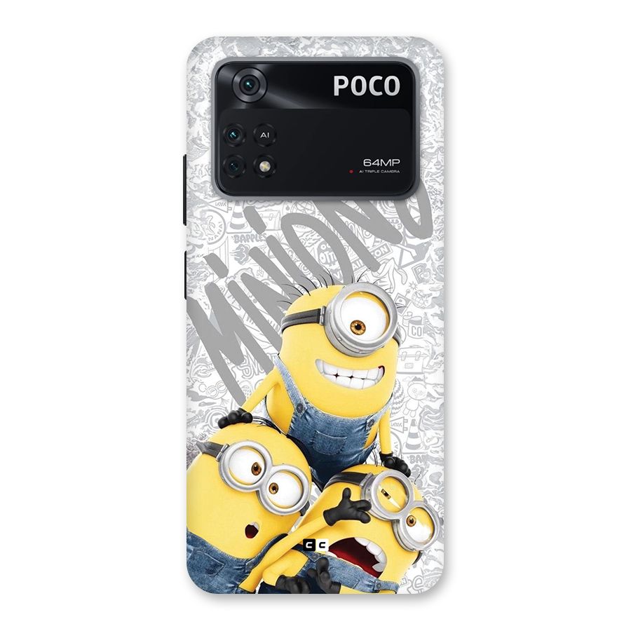 Minions Typo Back Case for Poco M4 Pro 4G