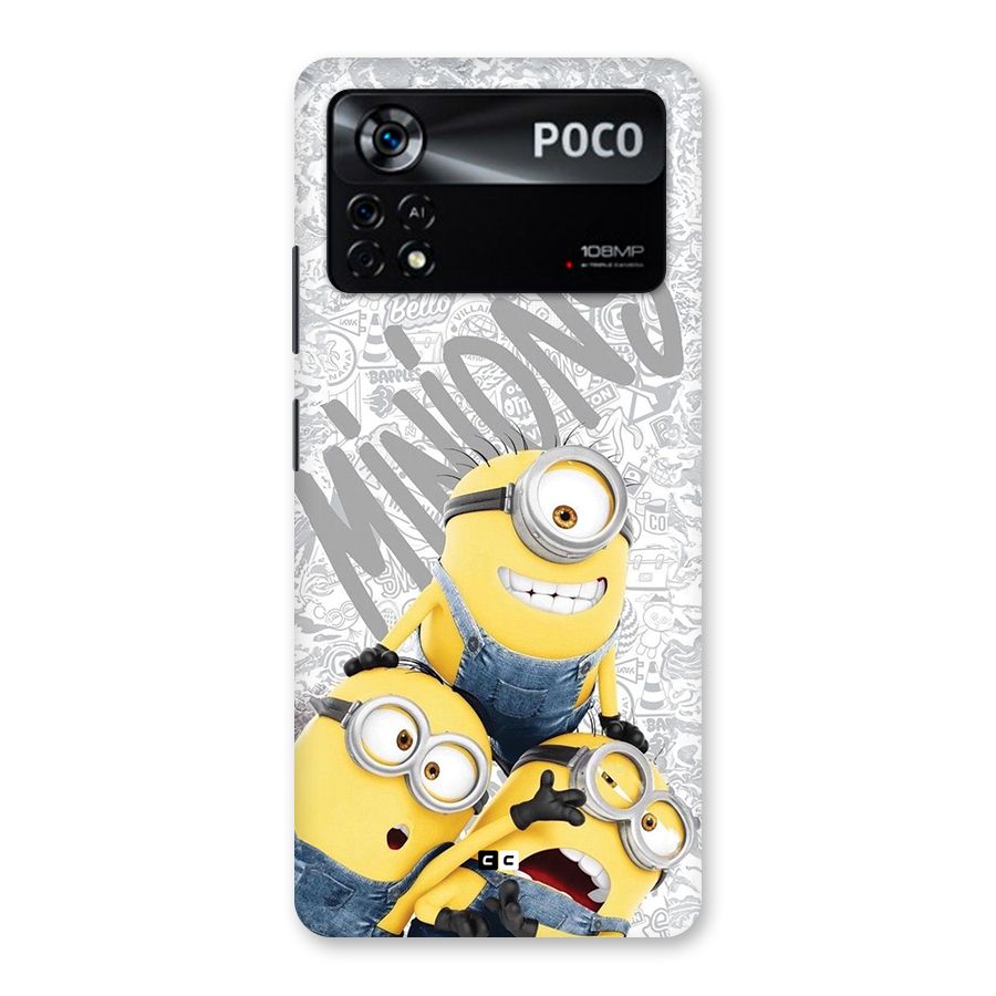 Minions Typo Back Case for Poco X4 Pro 5G