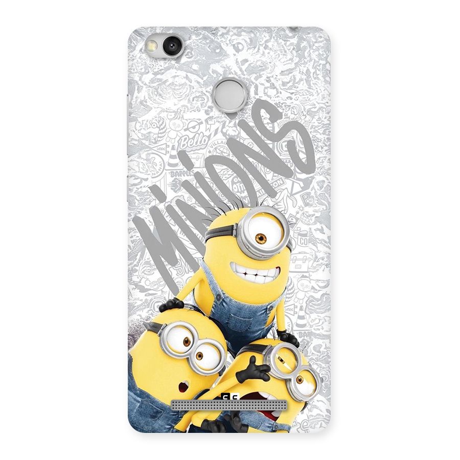 Minions Typo Back Case for Redmi 3S Prime