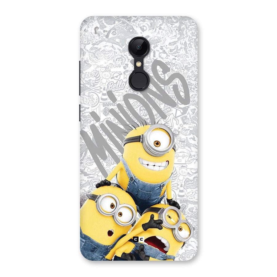 Minions Typo Back Case for Redmi 5