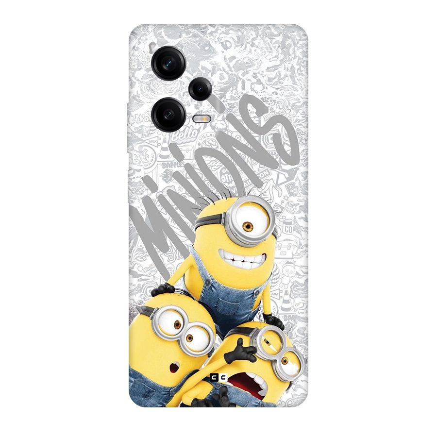 Minions Typo Back Case for Redmi Note 12 Pro