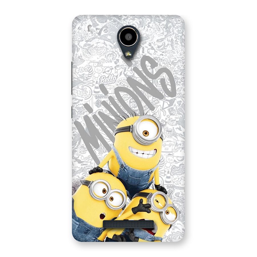 Minions Typo Back Case for Redmi Note 2