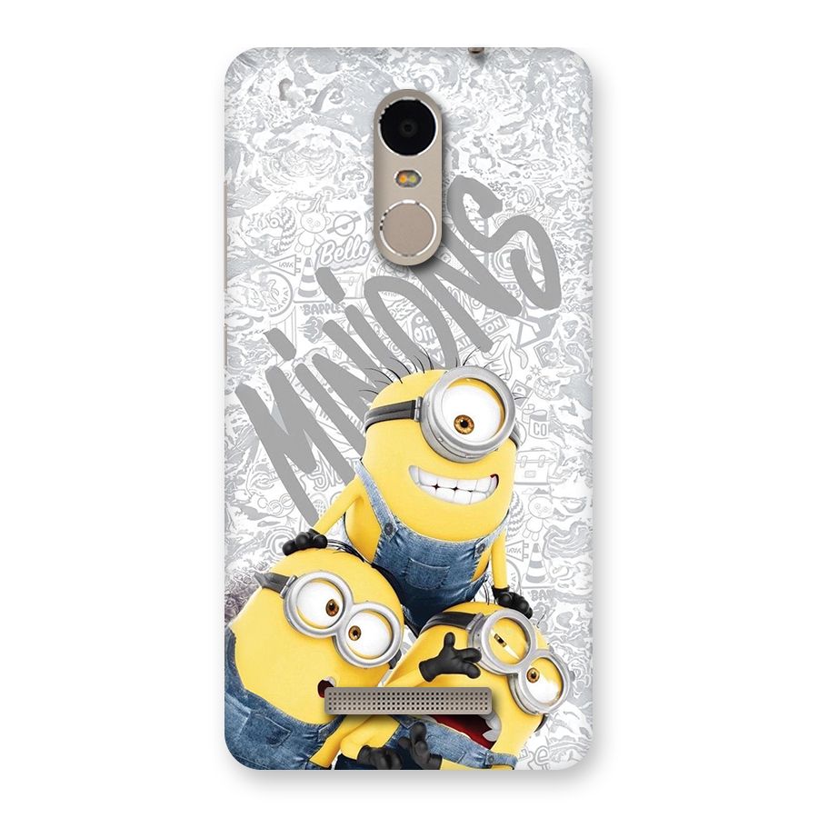 Minions Typo Back Case for Redmi Note 3
