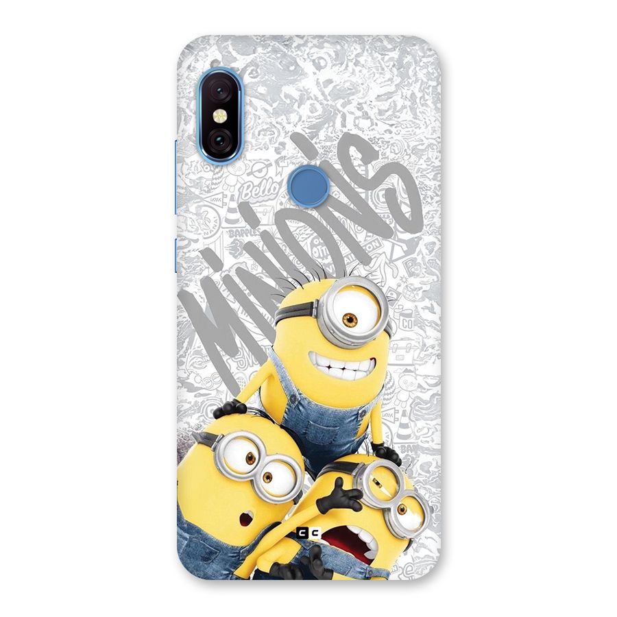 Minions Typo Back Case for Redmi Note 6 Pro