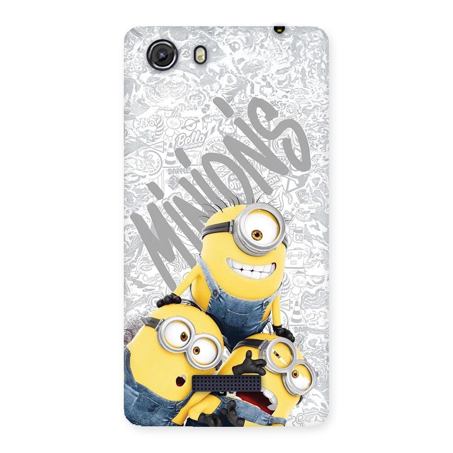 Minions Typo Back Case for Unite 3