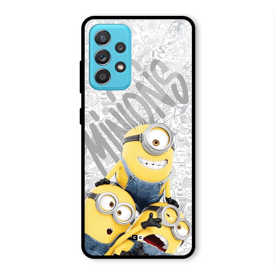 Minions Typo Glass Back Case for Galaxy A52s 5G