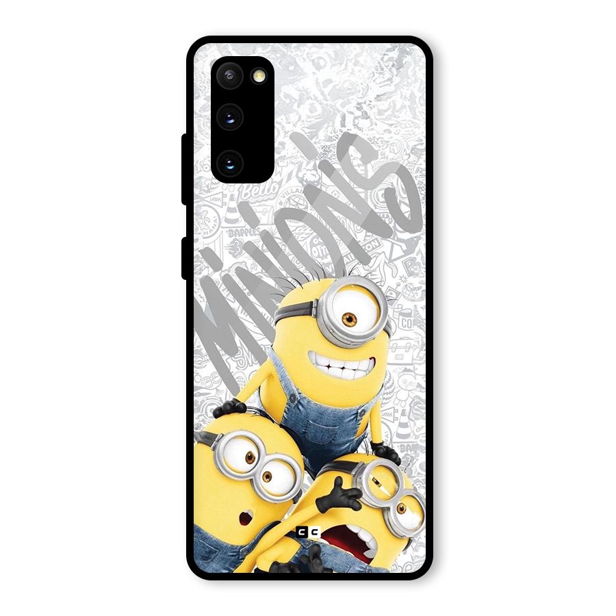 Minions Typo Glass Back Case for Galaxy S20 FE 5G