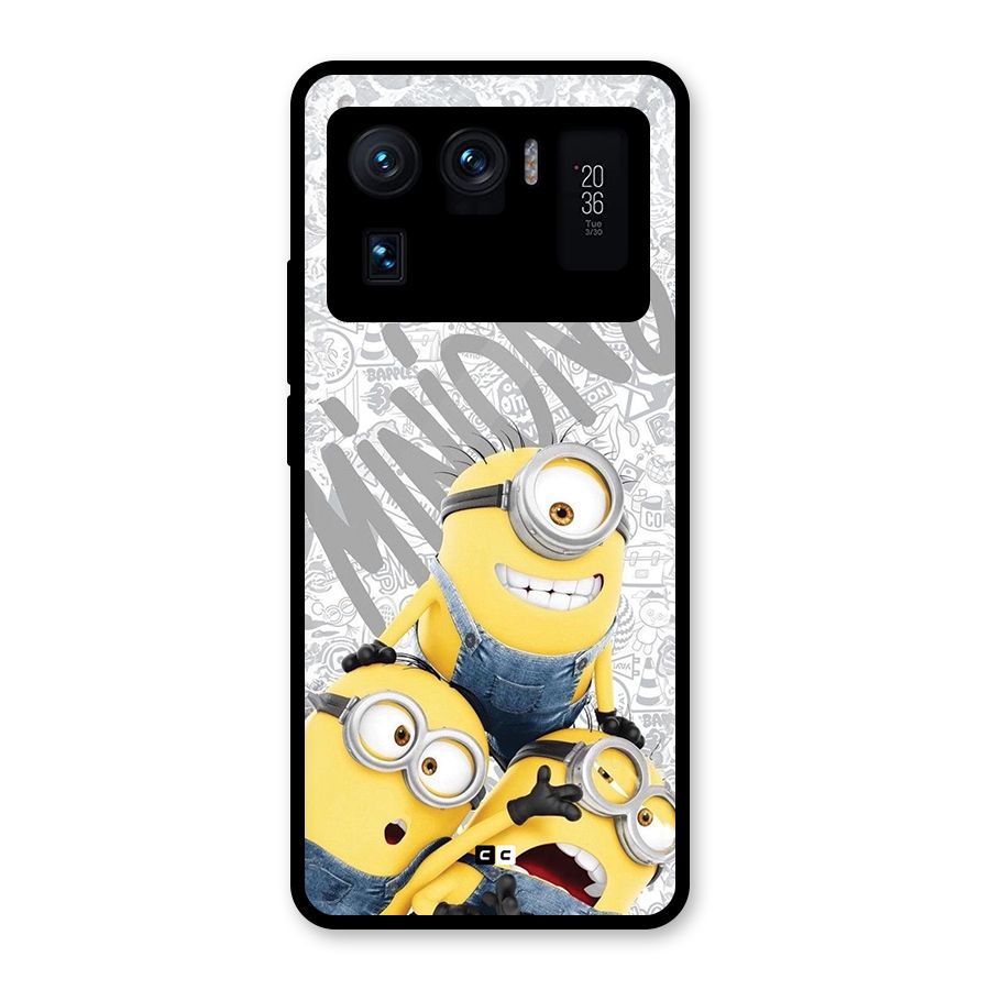 Minions Typo Glass Back Case for Mi 11 Ultra