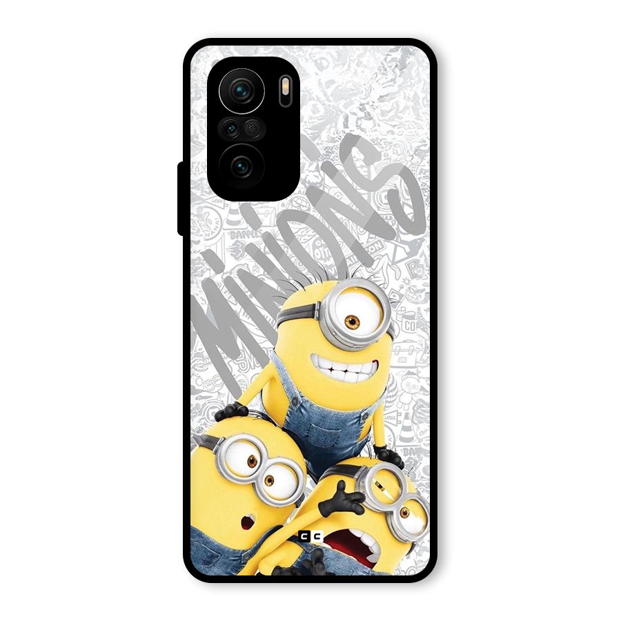 Minions Typo Glass Back Case for Mi 11x