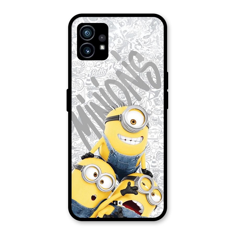 Minions Typo Glass Back Case for Nothing Phone 1