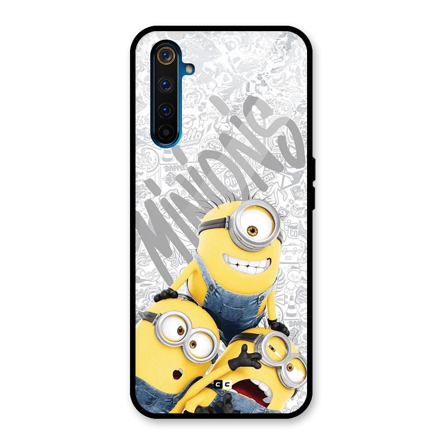 Minions Typo Glass Back Case for Realme 6 Pro