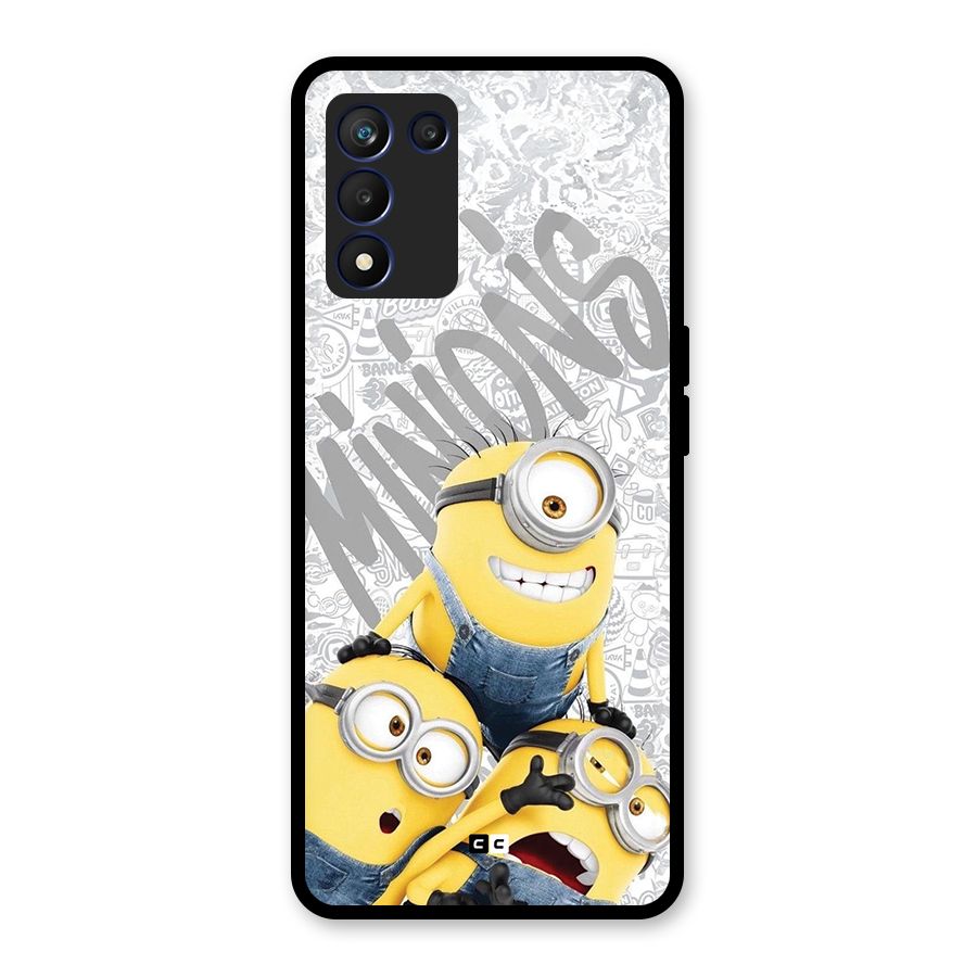Minions Typo Glass Back Case for Realme 9 5G Speed