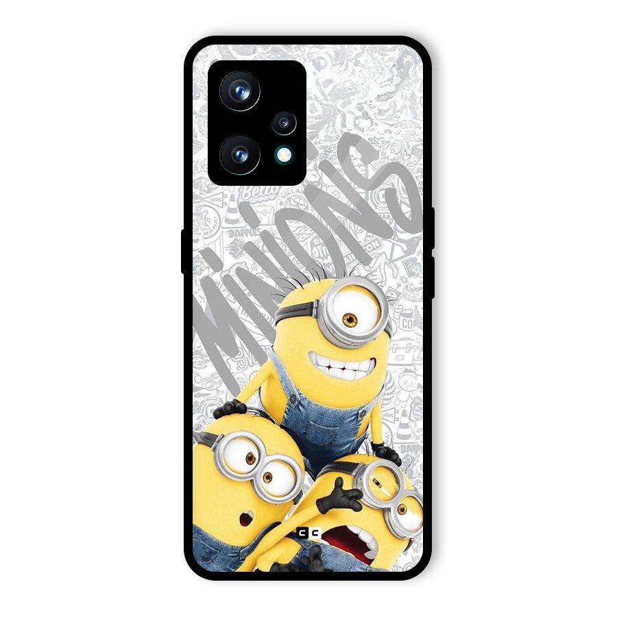 Minions Typo Glass Back Case for Realme 9 Pro Plus 5G