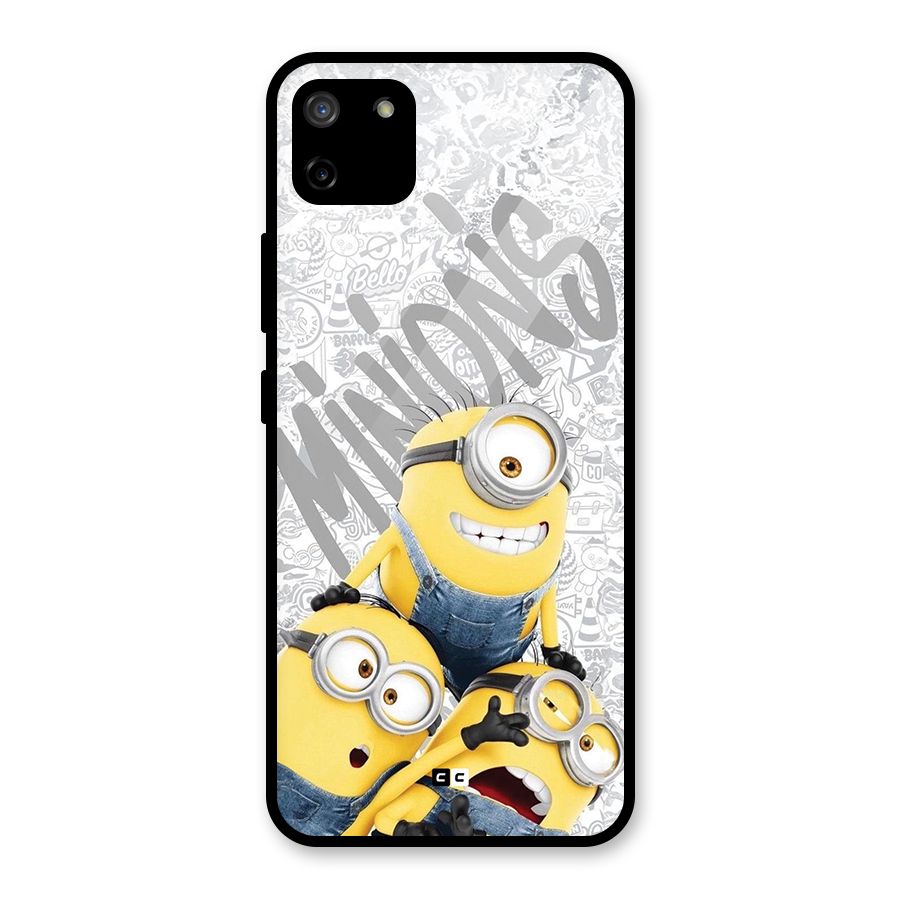 Minions Typo Glass Back Case for Realme C11