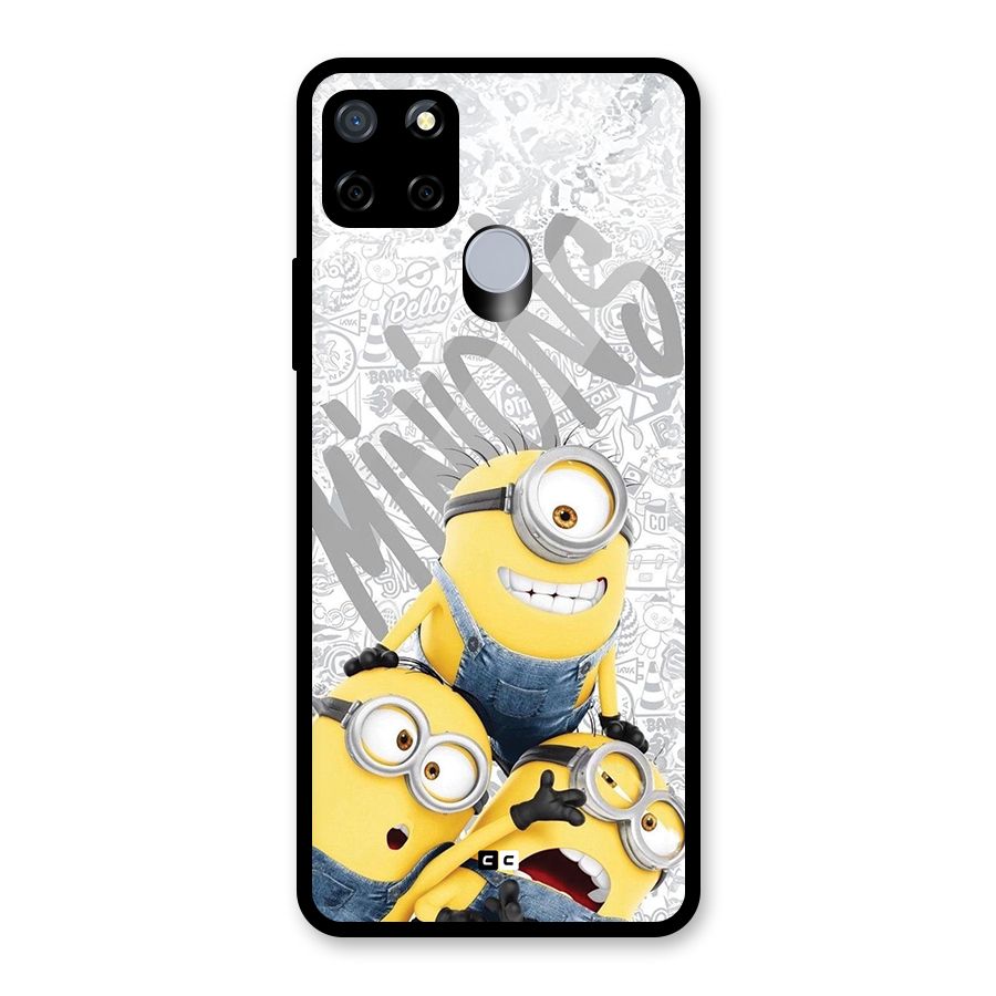Minions Typo Glass Back Case for Realme C12