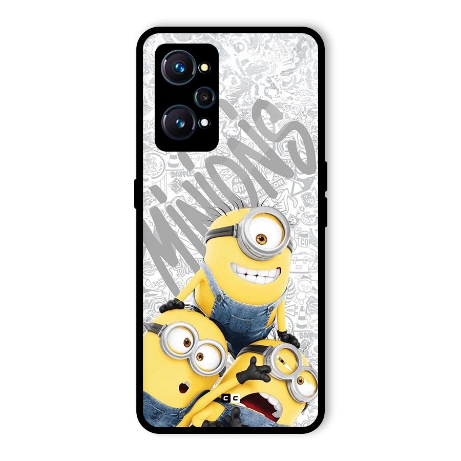 Minions Typo Glass Back Case for Realme GT Neo2