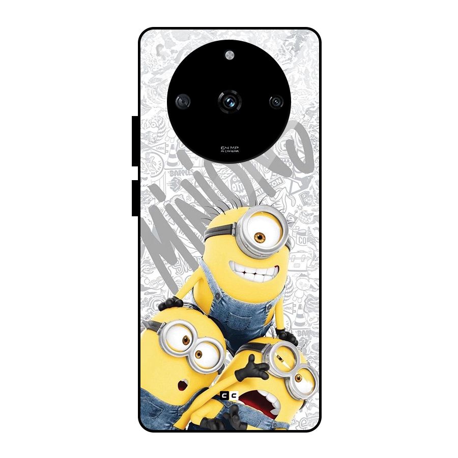 Minions Typo Glass Back Case for Realme Narzo 60 5G