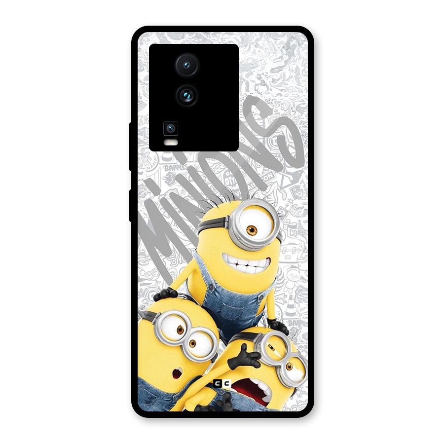 Minions Typo Glass Back Case for Vivo iQOO Neo 7 Pro