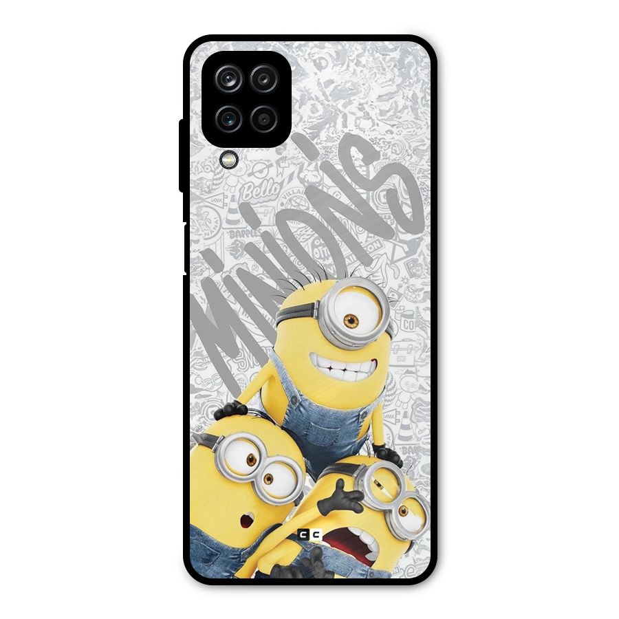 Minions Typo Metal Back Case for Galaxy A12