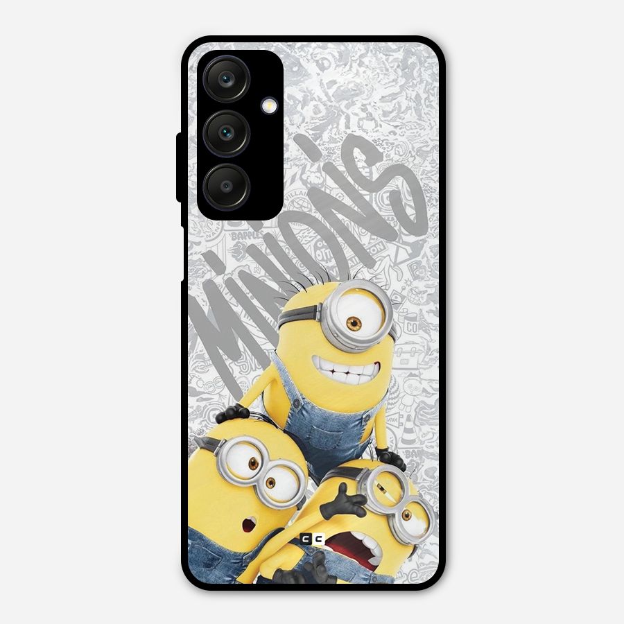 Minions Typo Metal Back Case for Galaxy A25 5G