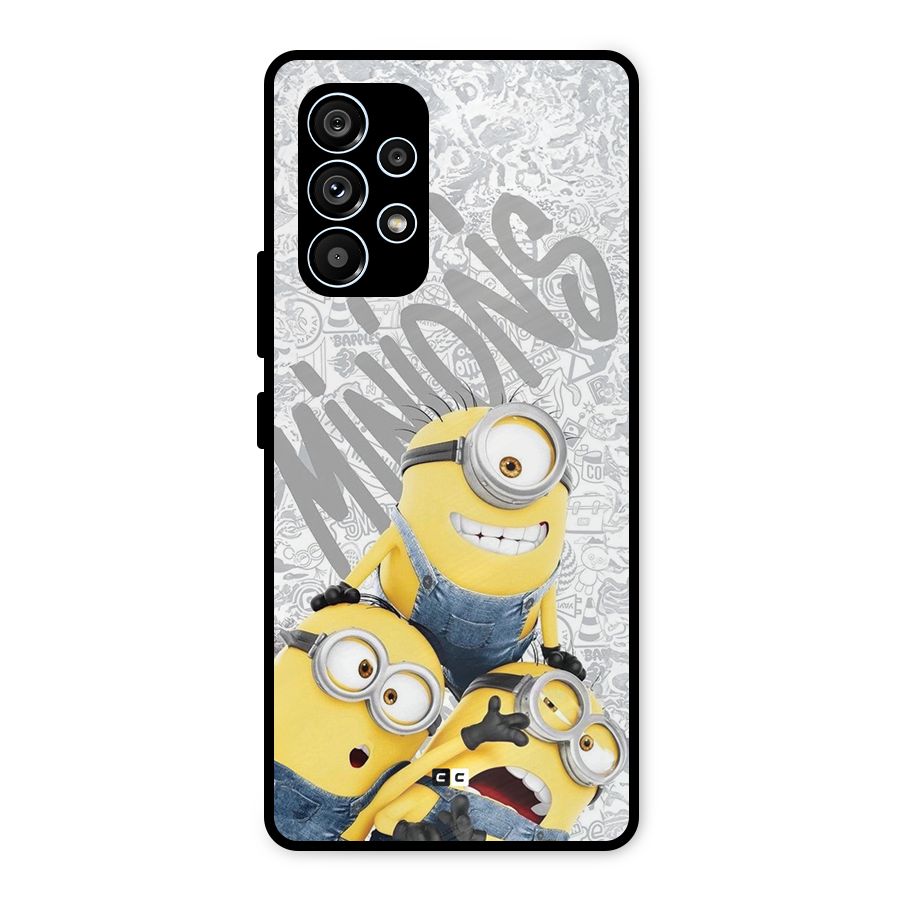 Minions Typo Metal Back Case for Galaxy A53 5G