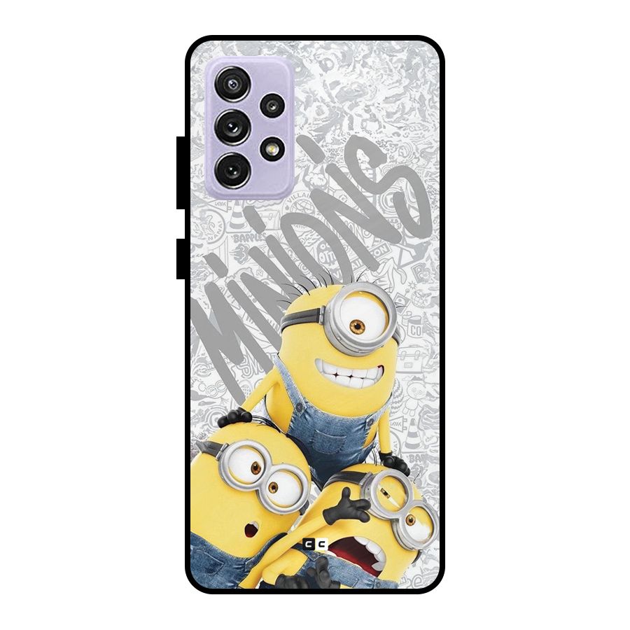 Minions Typo Metal Back Case for Galaxy A72