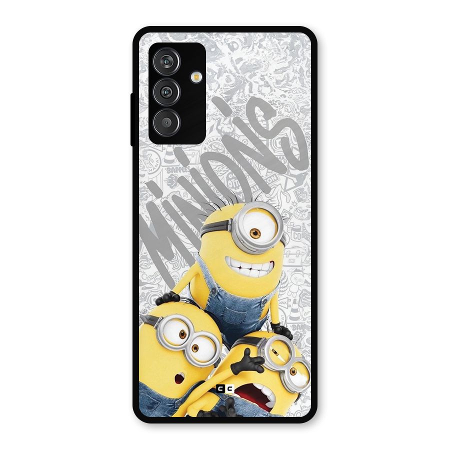 Minions Typo Metal Back Case for Galaxy F13