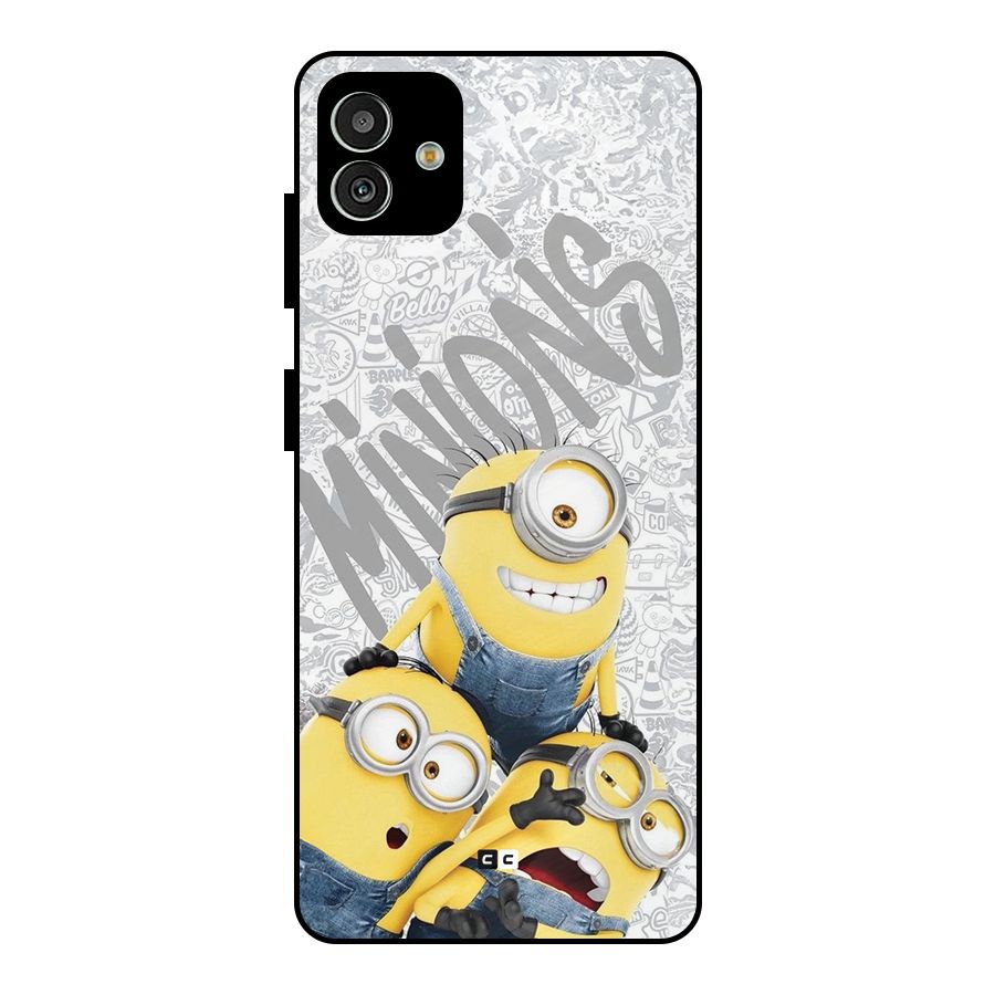 Minions Typo Metal Back Case for Galaxy M13 5G