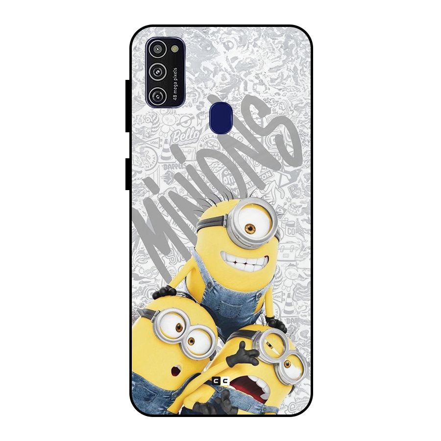 Minions Typo Metal Back Case for Galaxy M30s