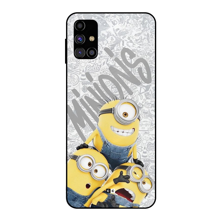Minions Typo Metal Back Case for Galaxy M31s