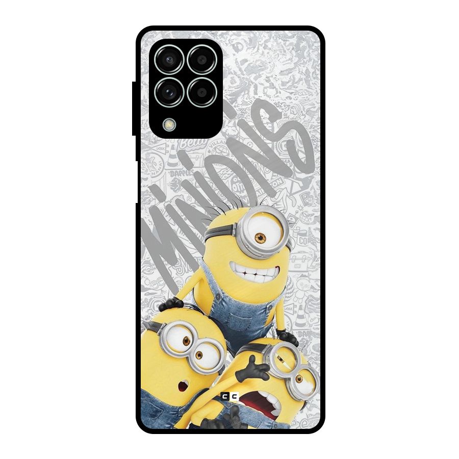 Minions Typo Metal Back Case for Galaxy M33