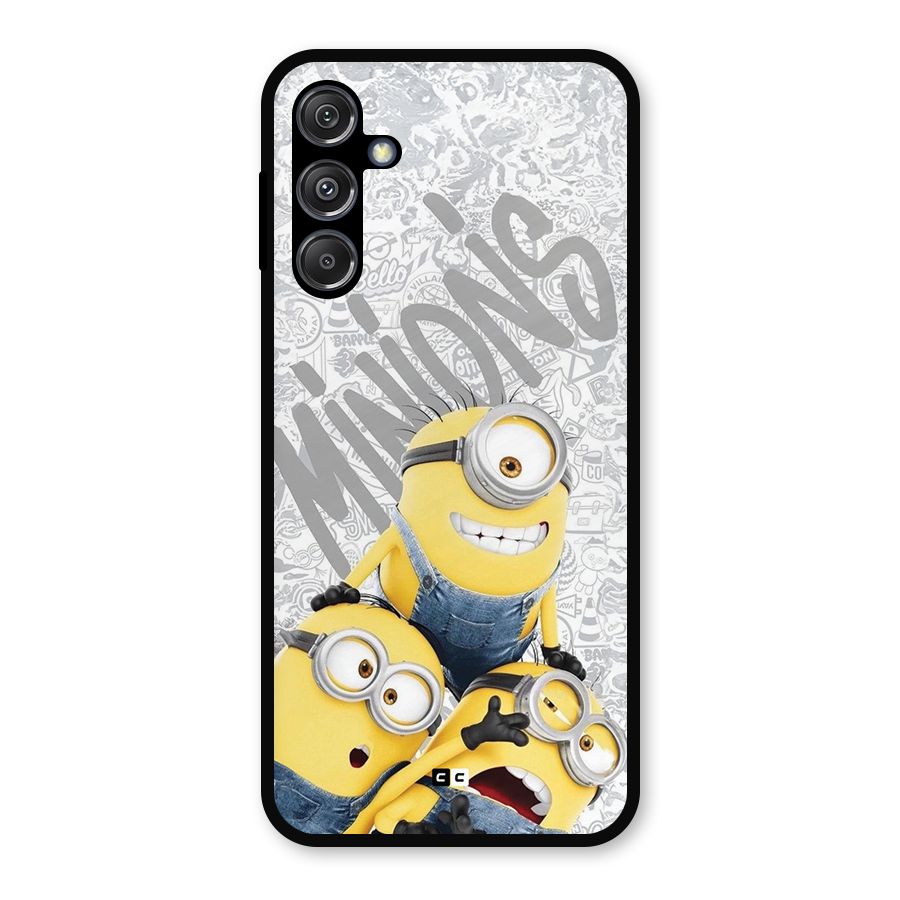 Minions Typo Metal Back Case for Galaxy M34 5G